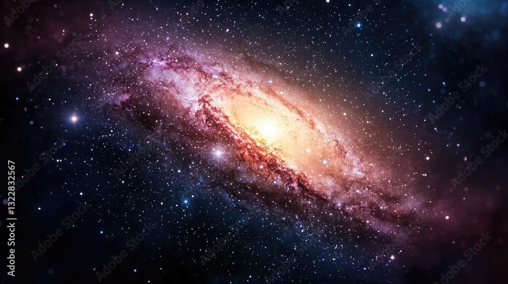Dark sky idea. A stunning view of a vibrant galaxy with swirling stars and cosmic dust. Dark sky idea. A stunning view of a vibrant galaxy with swirling stars and cosmic dust.