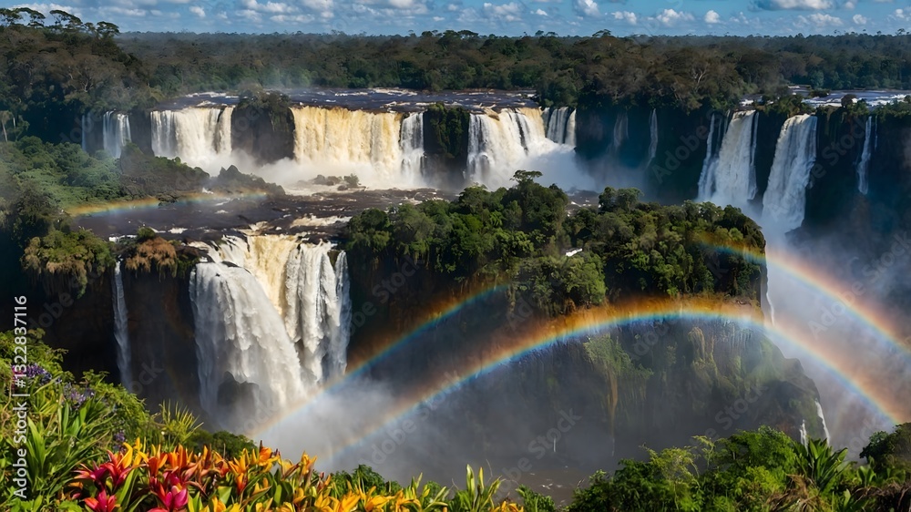 Tropical Marvel: The Rainbows and Mist of Iguazú Falls