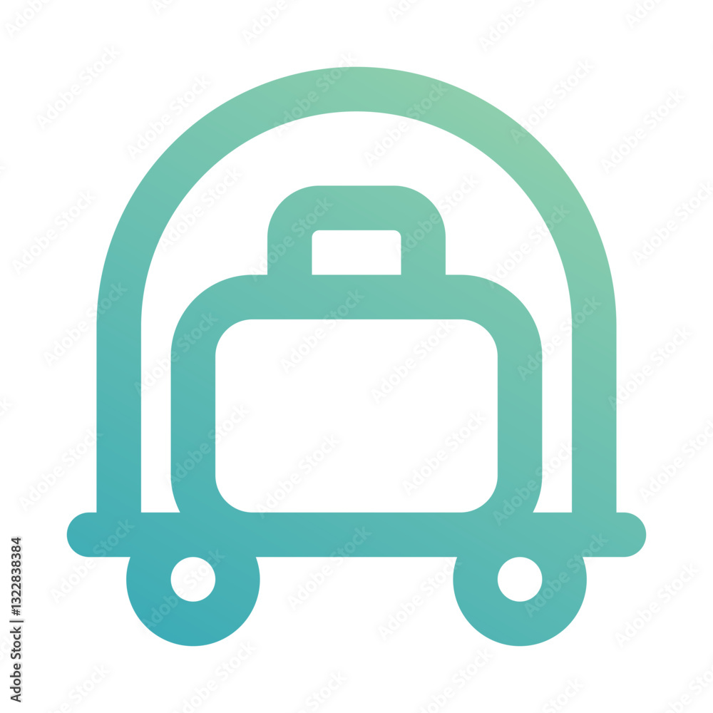 baggage cart icon for illustration baggage cart icon for illustration
