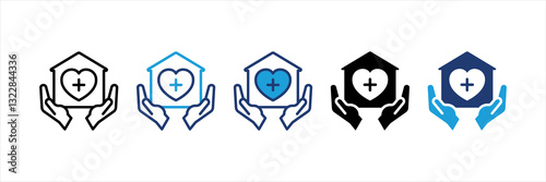 Home Care Multi Style Icon Set