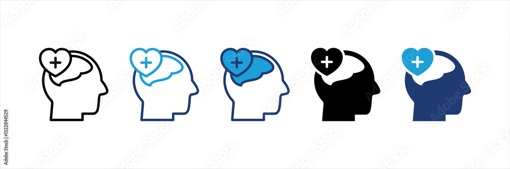 Psychiatry Multi Style Icon Set Psychiatry Multi Style Icon Set