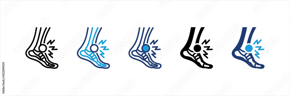 Obraz premium Rheumatology Multi Style Icon Set