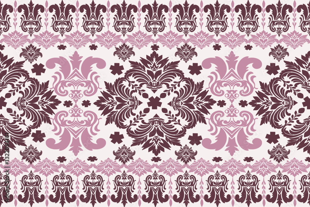 Obraz premium seamless damask pattern