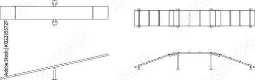 vector illustration sketch design image of toy for pet dog agility game