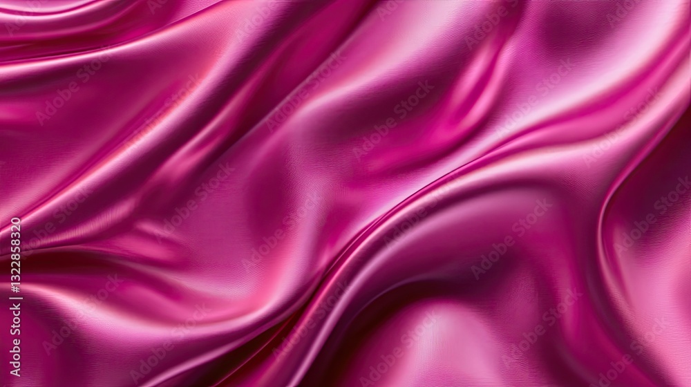Stunning Draped Pink Silk Fabric Texture Background Image