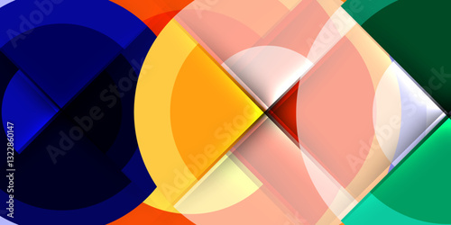 Target circle geometric abstract shapes. Vector Illustration For Wallpaper, Banner, Background, Card, Book Illustration, landing page