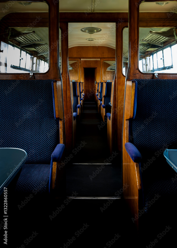Fototapeta premium interior of an old train