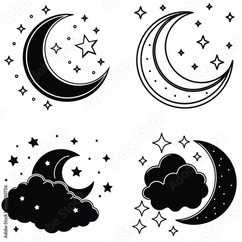 Mystic Moon Silhouettes.