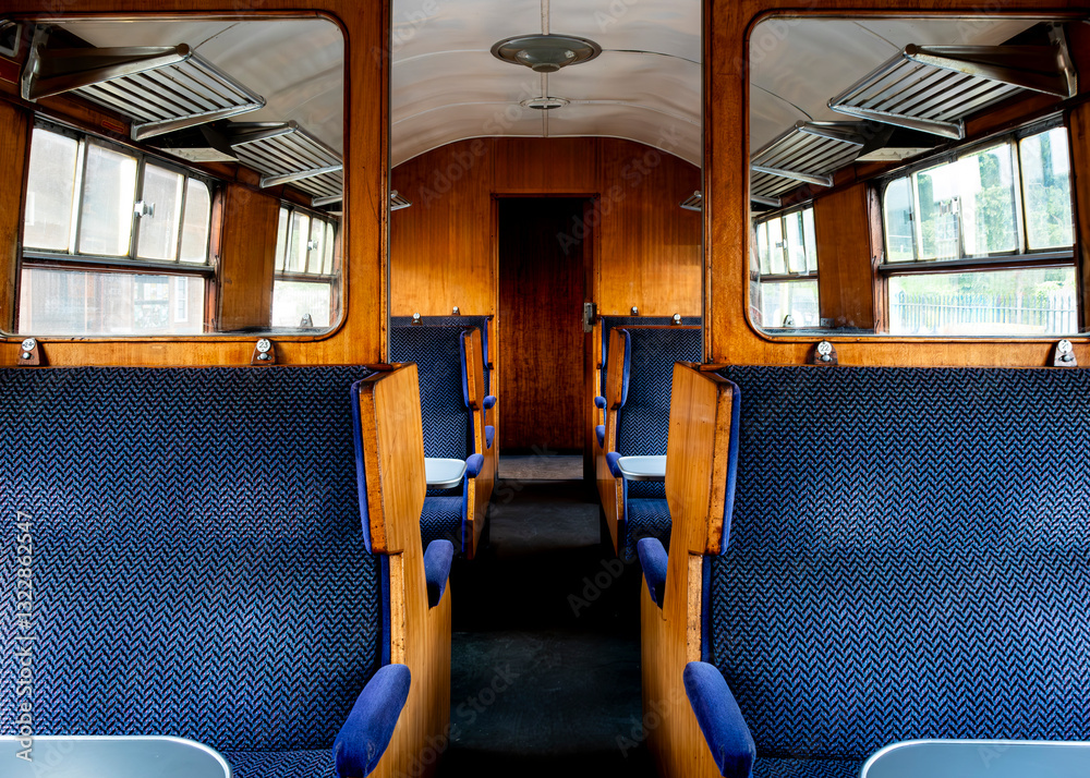 Fototapeta premium interior of an old train