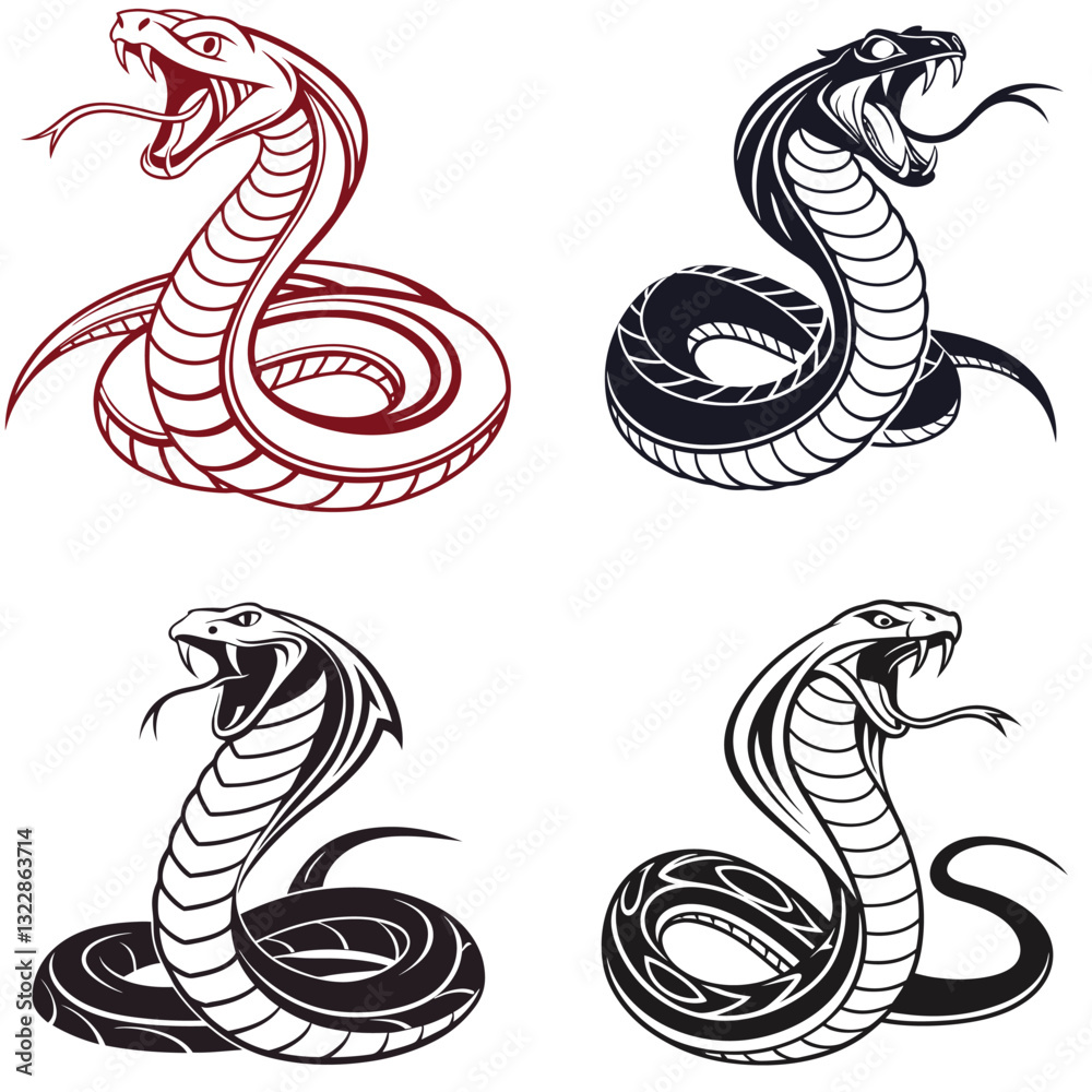 Fototapeta premium Serpents Shadow Dance.