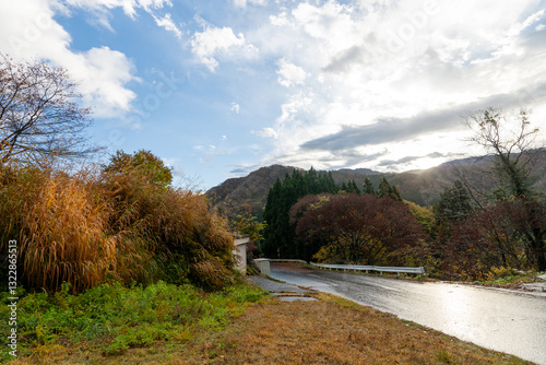 Historic old road “Salt Road” which is also a long distance hiking course and its surroundings