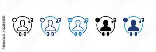 Lifestyle Multi Style Icon Set