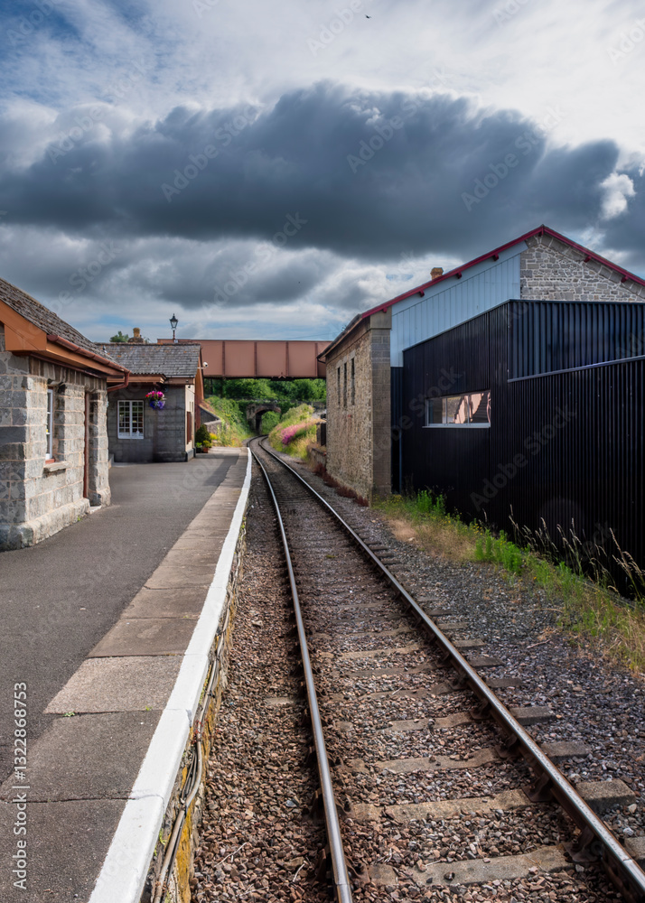historic railway station in the countryside historic railway station in the countryside