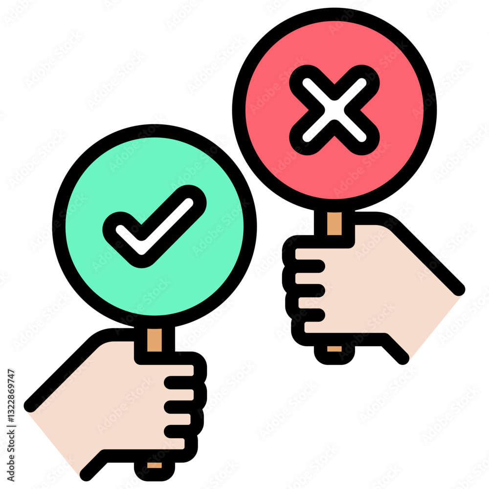 Fototapeta premium Decision Making Icon