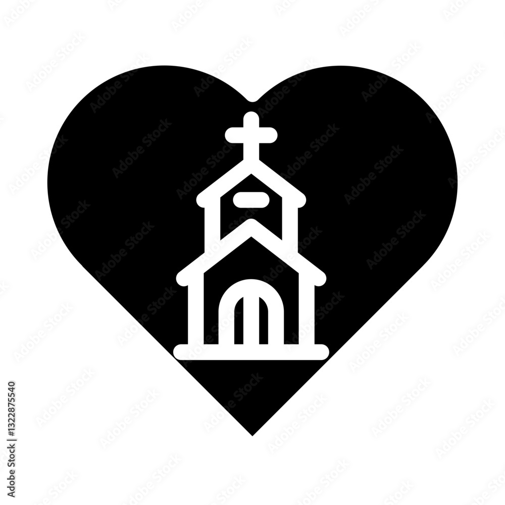 Obraz premium care Solid icon