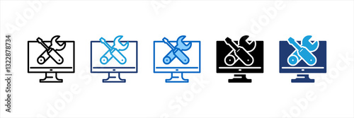 Maintenance Multi Style Icon Set