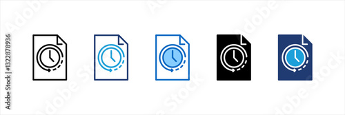 History Multi Style Icon Set