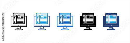 Front End Multi Style Icon Set