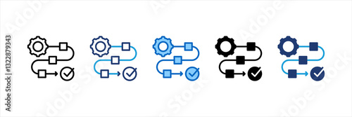 Procedure Multi Style Icon Set
