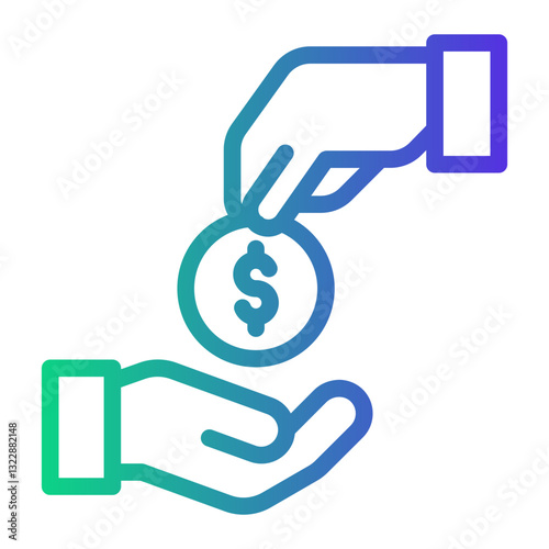 alms Line Gradient Icon