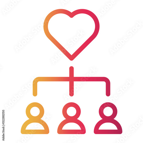volunteerism Line Gradient Icon