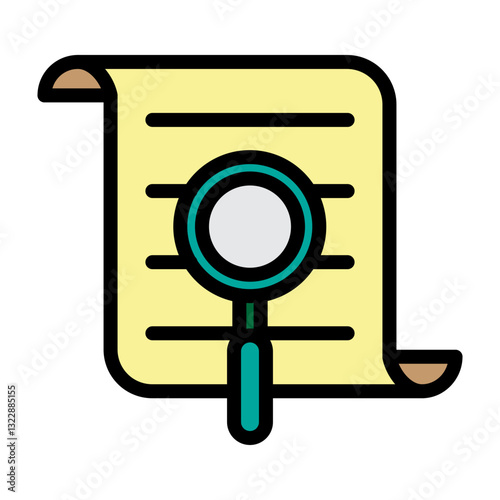 Proofreading Vector Filled Icon Design