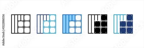 Drywall Multi Style Icon Set
