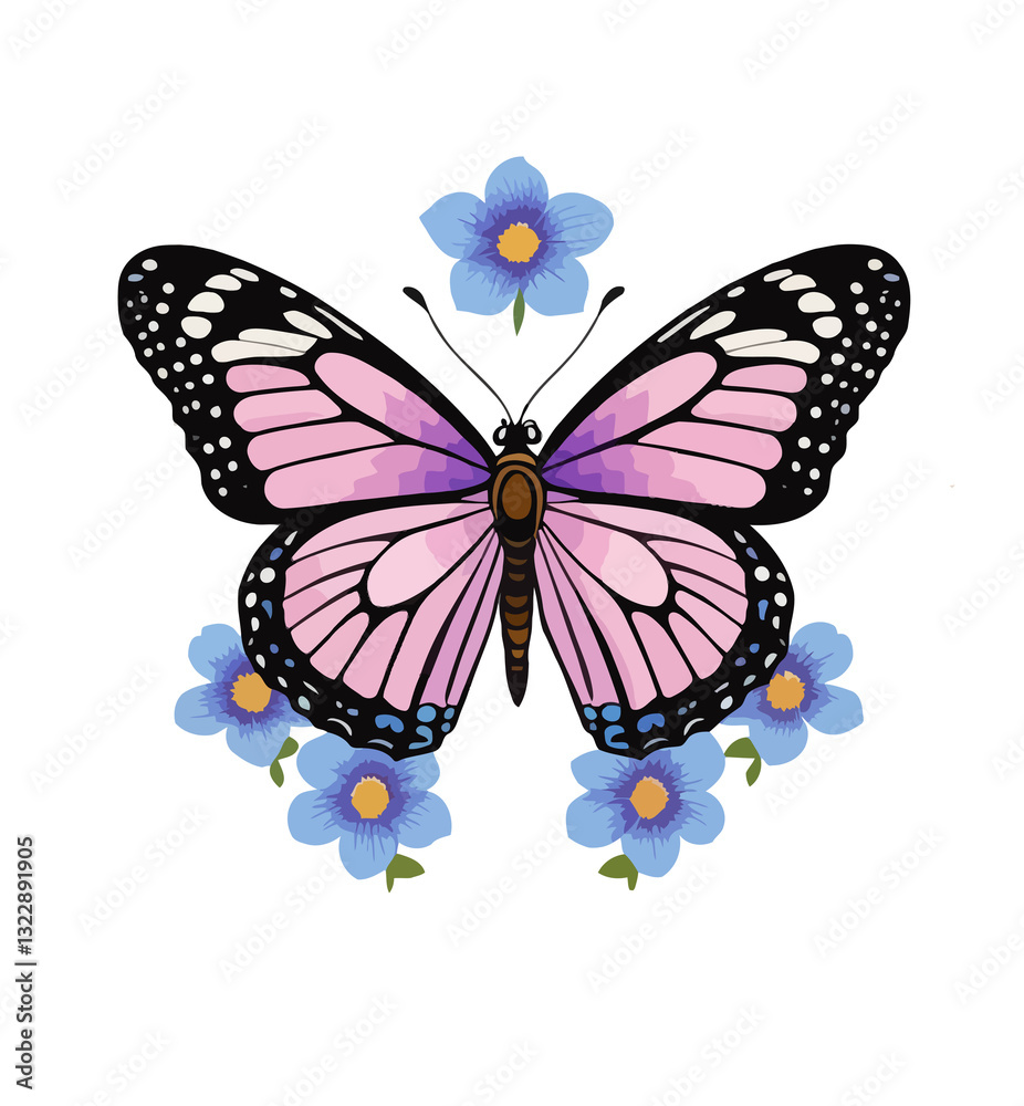 Fototapeta premium Whispers of Spring -Flutter By Butterfly