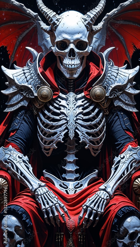 Draconic Undead Overlord  [AI Generated]