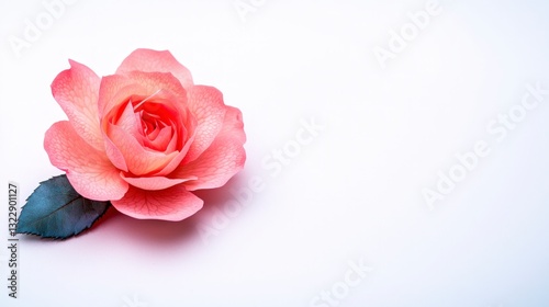 Delicate Pink Rose Bloom  Close up  High Resolution  Floral Photography