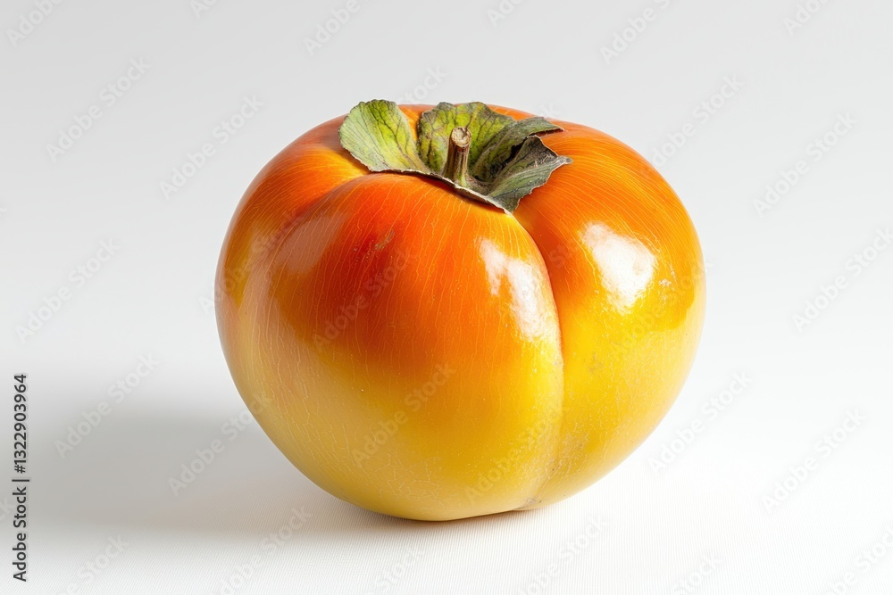 Captivating Persimmon Portrait Exuding Freshness Sweetness Healthy Eating Against Serene White Backdrop Fruitful Abundance Organic Goodness Captivating Persimmon Portrait Exuding Freshness Sweetness Healthy Eating Against Serene White Backdrop Fruitful Abundance Organic Goodness