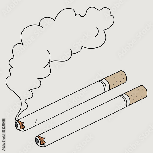 Smoking Kills T-Shirt - Cigarettes Health Warning Graphic for Anti-Smoking Campaigns
