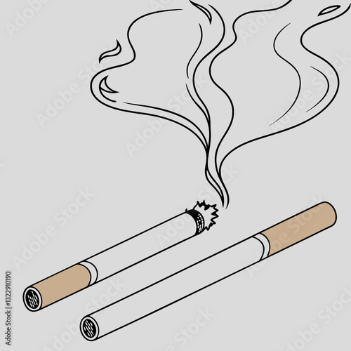 Smoking Kills T-Shirt - Cigarettes Health Warning Graphic for Anti-Smoking Campaigns