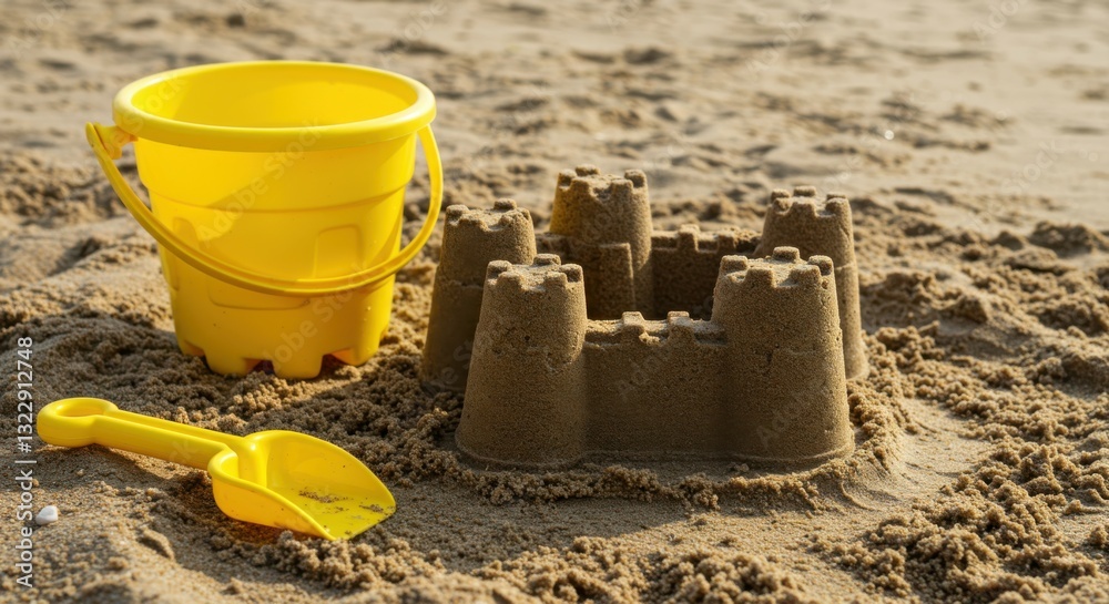 Beach sunset, sandcastle, starfish, golden hour, ocean waves, sandy shore, detailed sand texture, summer vacation, coastal scenery, warm tones, nostalgic atmosphere, dreamy seascape, seaside tranquili Beach sunset, sandcastle, starfish, golden hour, ocean waves, sandy shore, detailed sand texture, summer vacation, coastal scenery, warm tones, nostalgic atmosphere, dreamy seascape, seaside tranquili