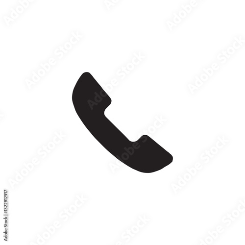 vector illustration of a phone icon with editable strokes and shape