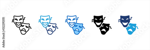 Theater Multi Style Icon Set