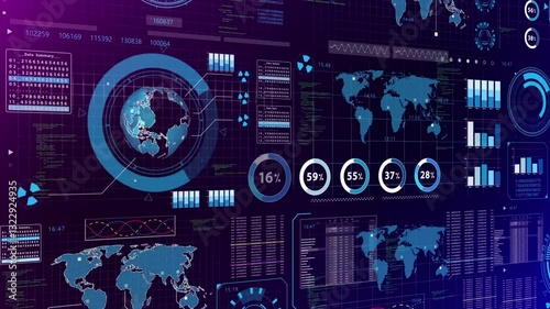 Data visualization: A complex array of data streams, visualized through an intricate network of interactive maps and graphs, pulsates with energy and innovation in a digital interface.