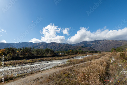 Historic old road “Salt Road” which is also a long distance hiking course and its surroundings