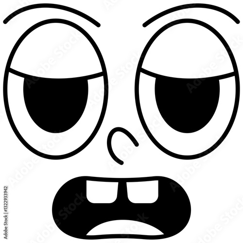 Ashamed Face Illustration