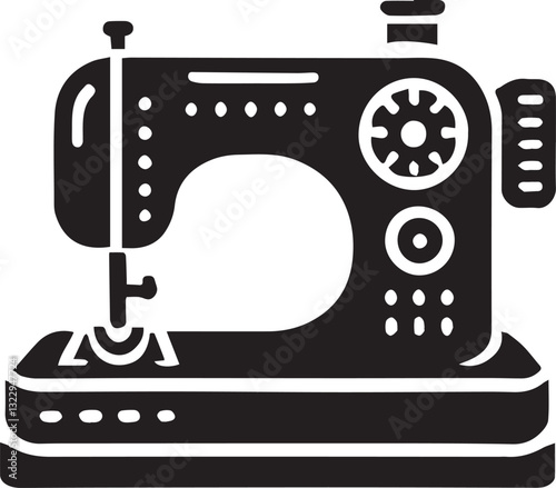 sewing machine and needle silhouette vector, sewing machine and needle vector illustration, sewing machine and needle logo vector, sewing machine and needle silhouette vector black and white