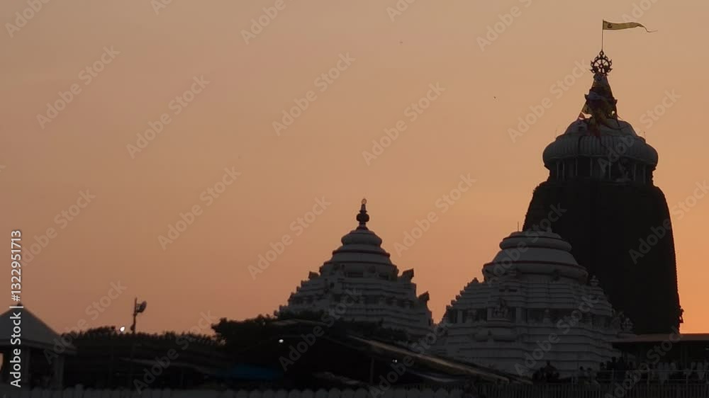 Lord Jgannath Temple Puri during sunset.