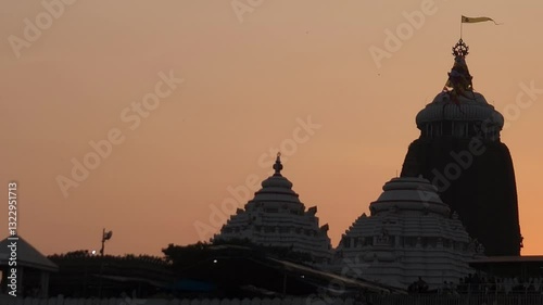Lord Jgannath Temple Puri during sunset.