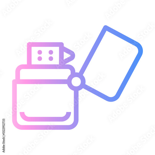 zippo Line Gradient Icon