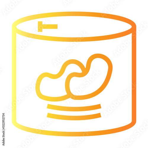 beans Line Gradient Icon
