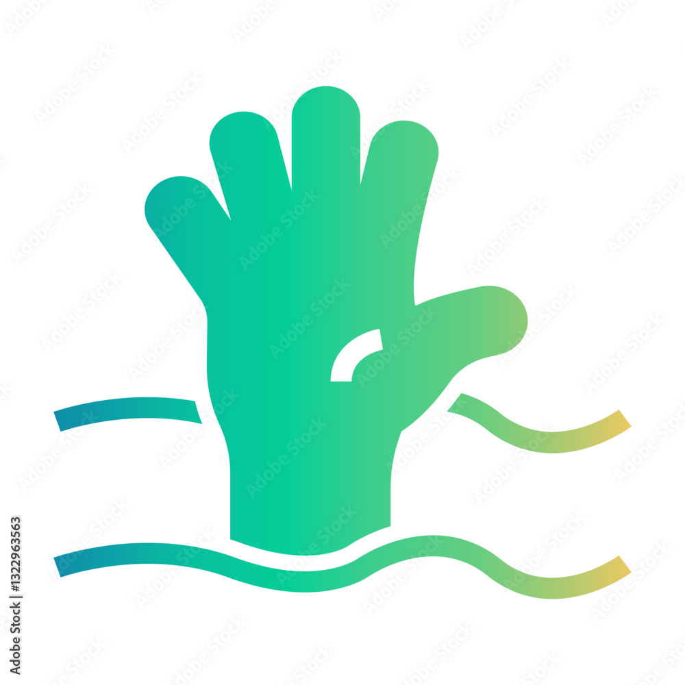 Obraz premium help Gradient icon