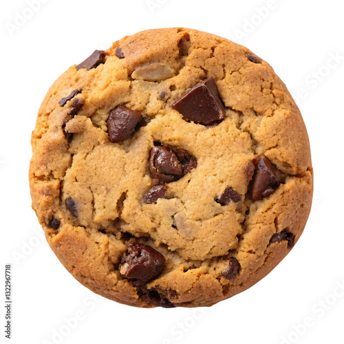 Wallpaper Mural Delicious chocolate chip cookie, top view Torontodigital.ca