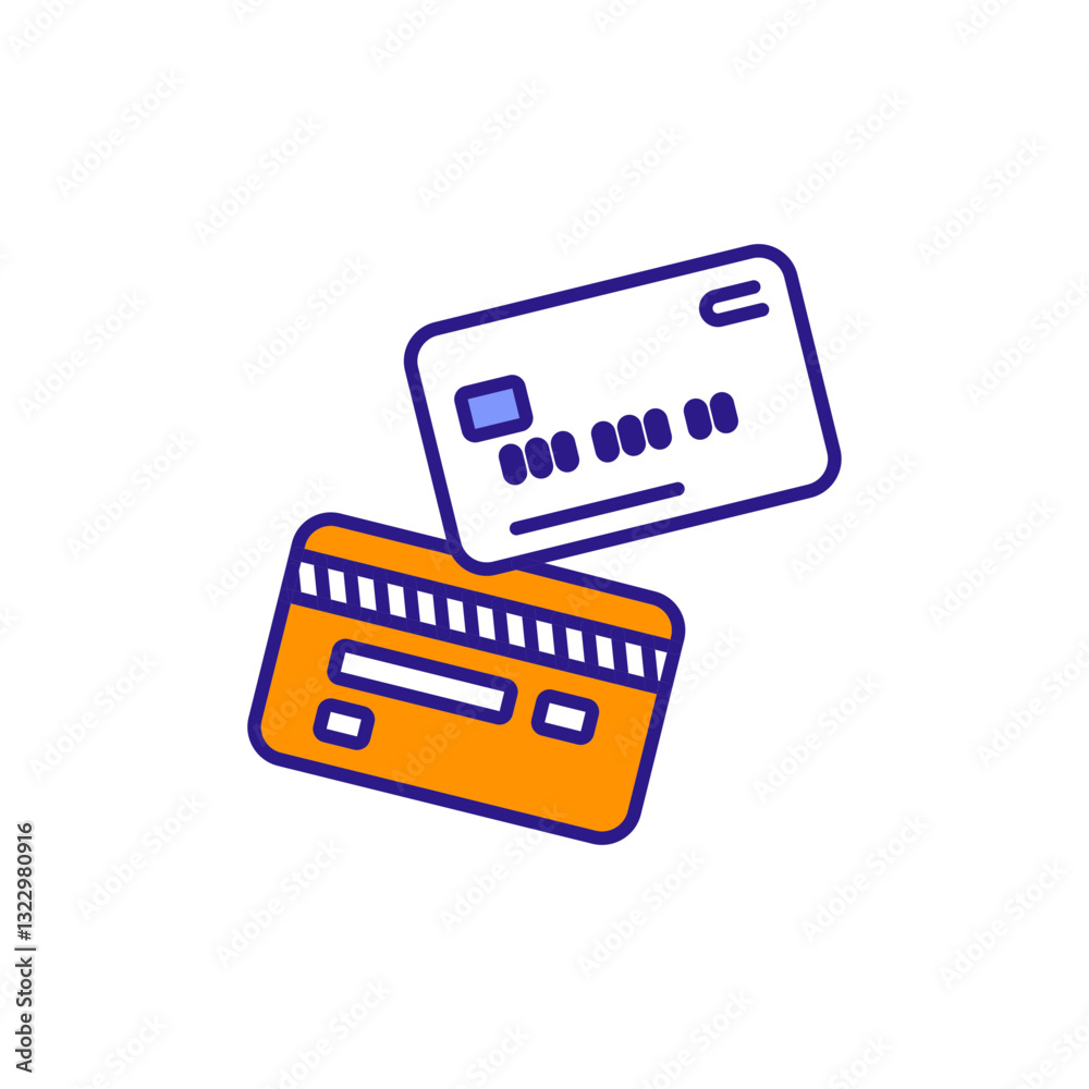 Credit Card Icon for Payment Transactions. Credit Card Icon for Payment Transactions.