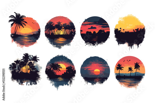 icon, symbol, set, illustration, sign, heart, color, love, element, art, paint, button, pattern, shape, collection, circle, bubble, speech, day, watercolor, decoration, card, web