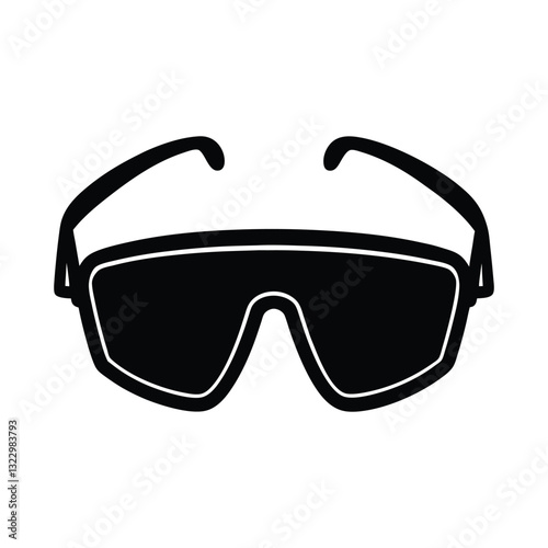 safety glasses of a silhouette art