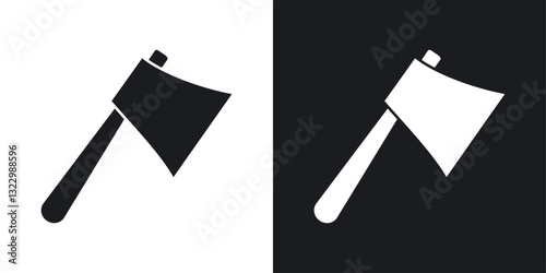 Axe icons pack in solid style
